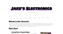 Desktop Screenshot of jakeselectronics.net